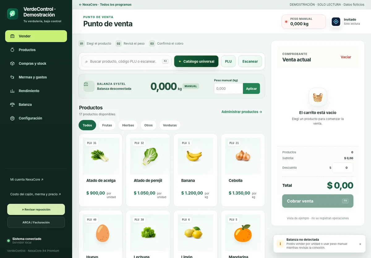 Vista de Suite Comercial para Verdulería